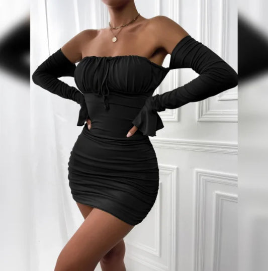 Charlie Ruffle Bodycon Dress