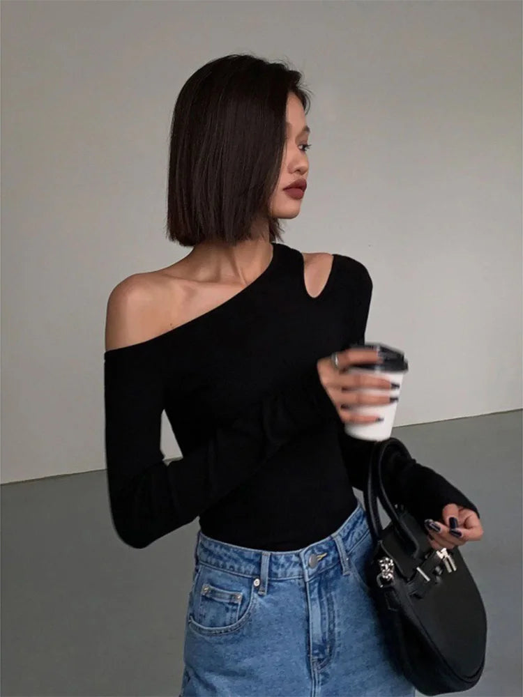 Molli Cutout Cold Shoulder Top