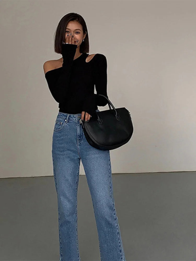 Molli Cutout Cold Shoulder Top