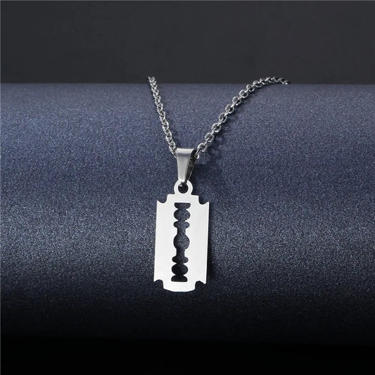 Ruby Razorblade Necklace