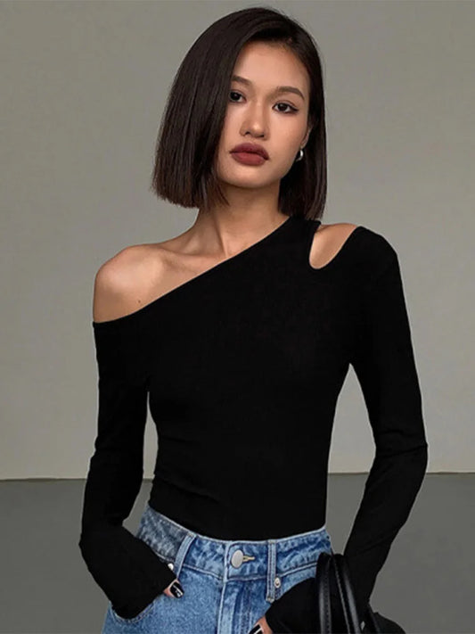 Molli Cutout Cold Shoulder Top