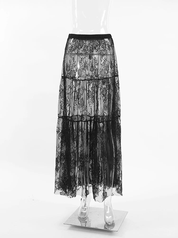 Violet Lace Skirt