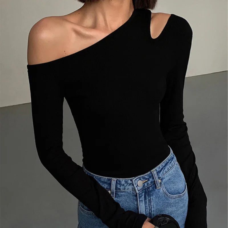 Molli Cutout Cold Shoulder Top